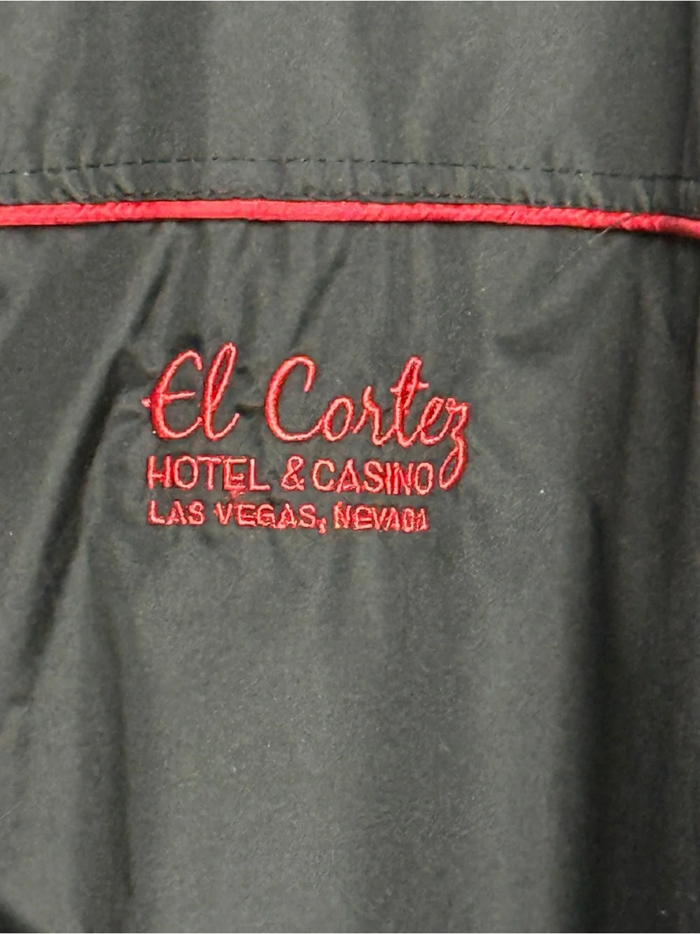 VTG El Cortez Windbreaker Hotel Casino Las Vegas Full Zip Jacket Men's L New